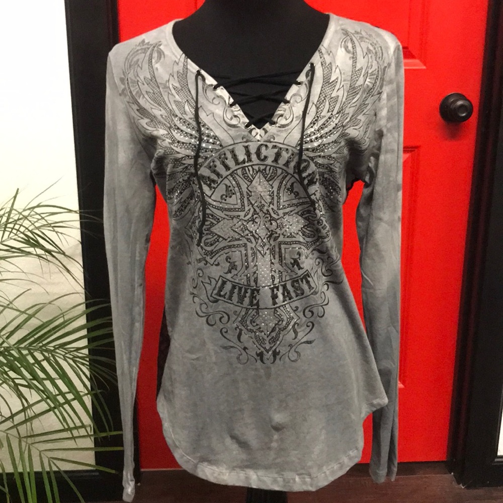 Affliction long sleeve shirt
